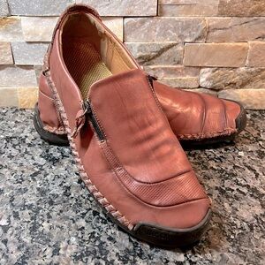 Caoutcholic leather driving European loafer 47